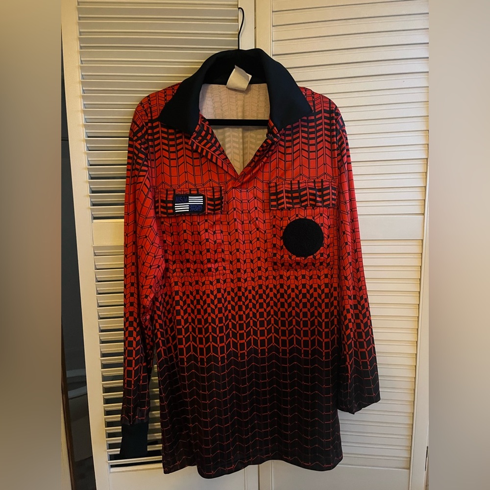 Official Sports Men’s S red soccer referee long sleeve